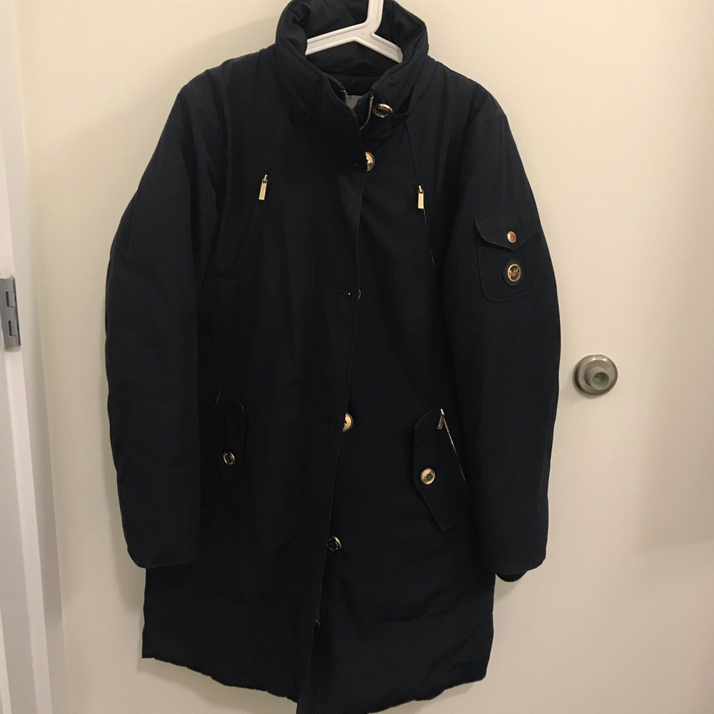 Michael Kors Navy Blue Parka